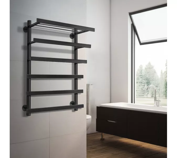 Полотенцесушитель Secado Понтида 7 СП с полочкой , водяной, хром, Выбрать размер: 50х60, изображение 4