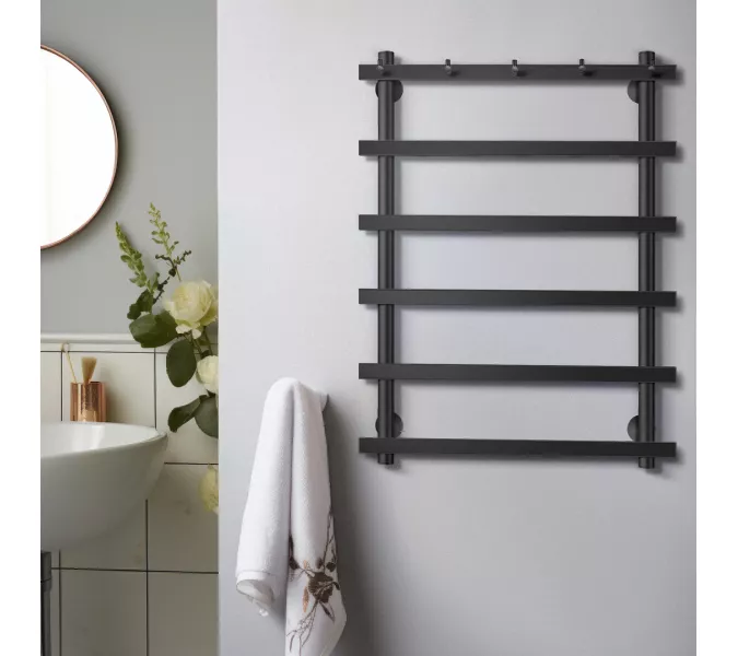 Полотенцесушитель Secado Понтида 1 К с крючками , водяной, хром, Выбрать размер: 50х60, изображение 4