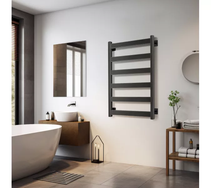 Полотенцесушитель Secado Комано 1 водяной, ЧЕРНЫЙ МАТОВЫЙ, Выбрать цвет: Черный, Выбрать размер: 40х60, изображение 2