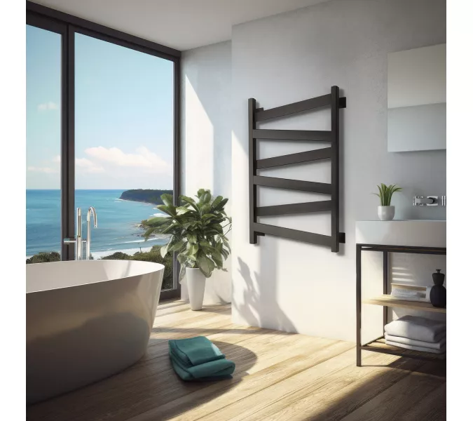 Полотенцесушитель Secado Мирано плюс ,водяной, ЧЕРНЫЙ МАТОВЫЙ, Выбрать размер: 40х60, изображение 2