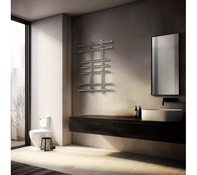 Полотенцесушитель Secado Турин 2 водяной, хром, Выбрать размер: 60х60, изображение 3