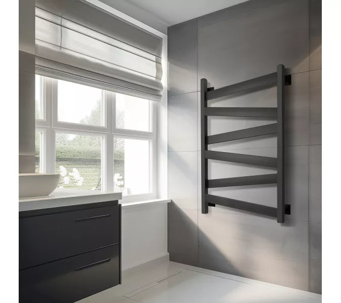 Полотенцесушитель Secado Мирано плюс ,водяной, ЧЕРНЫЙ МАТОВЫЙ, Выбрать размер: 40х60, изображение 3