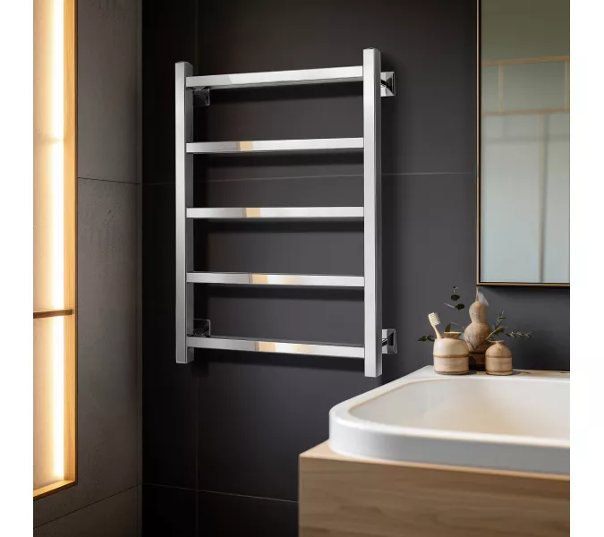 Полотенцесушитель Secado Корсико 1 водяной, хром, Выбрать цвет: Хром, Выбрать размер: 40х60, изображение 3