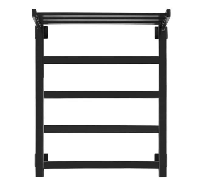 Полотенцесушитель Secado Корсико 1 СП,с полочкой, водяной, ЧЕРНЫЙ МАТОВЫЙ, Выбрать цвет: Черный, Выбрать размер: 40х60