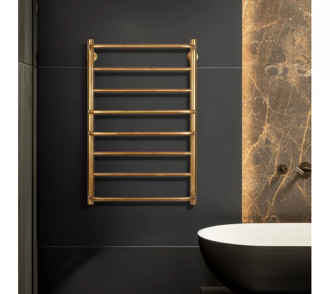 Полотенцесушитель латунный Secado Верона 1  водяной, бронза, Выбрать размер: 40х60, изображение 2