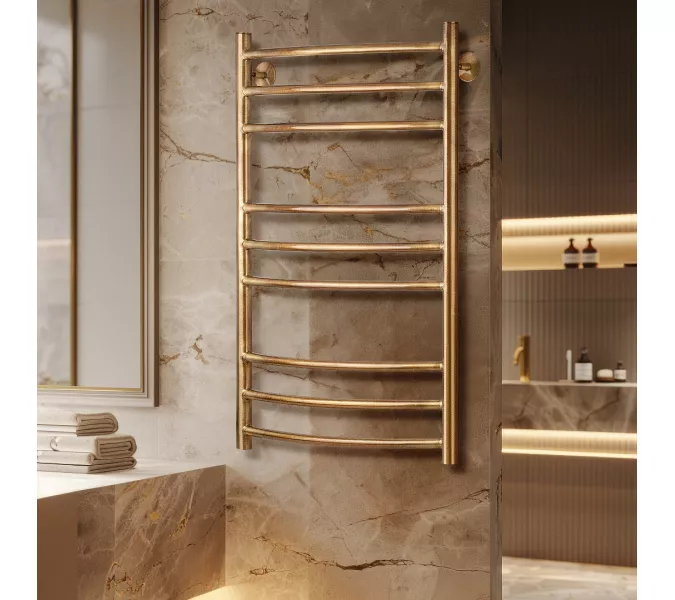 Полотенцесушитель латунный Secado Милан 3  водяной, бронза, Выбрать размер: 40х60, изображение 2