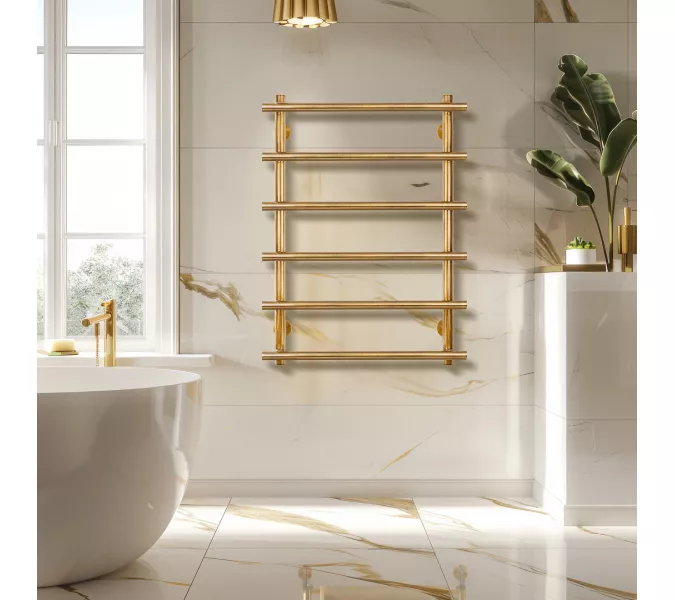 Полотенцесушитель латунный Secado Турин 1  водяной, бронза, Выбрать размер: 40х60, изображение 2