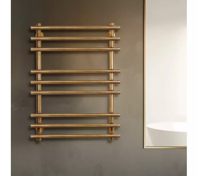 Полотенцесушитель латунный Secado Турин плюс водяной, бронза, Выбрать размер: 40х60, изображение 2