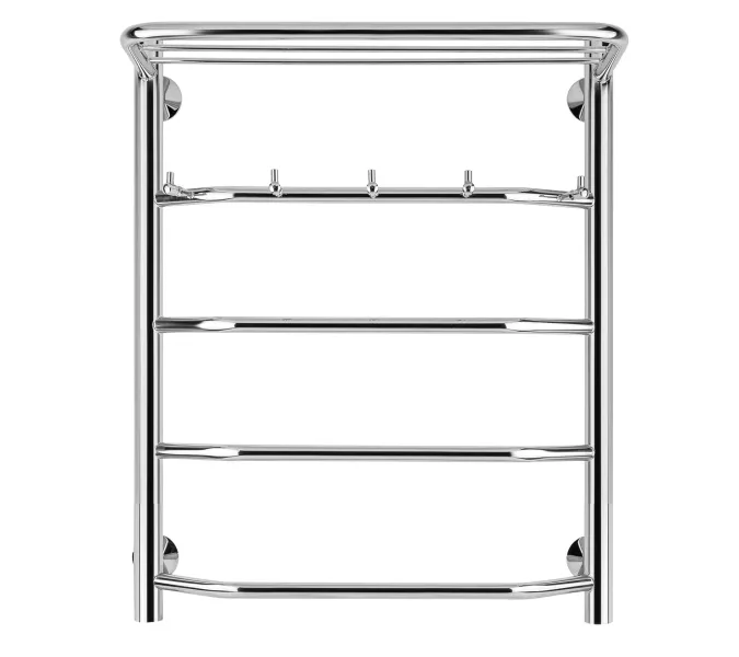 Полотенцесушитель Secado Агата 1 КСП , с крючками и полочкой, электрический L/R хром, Выбрать размер: 40х60, Ориентация: левая