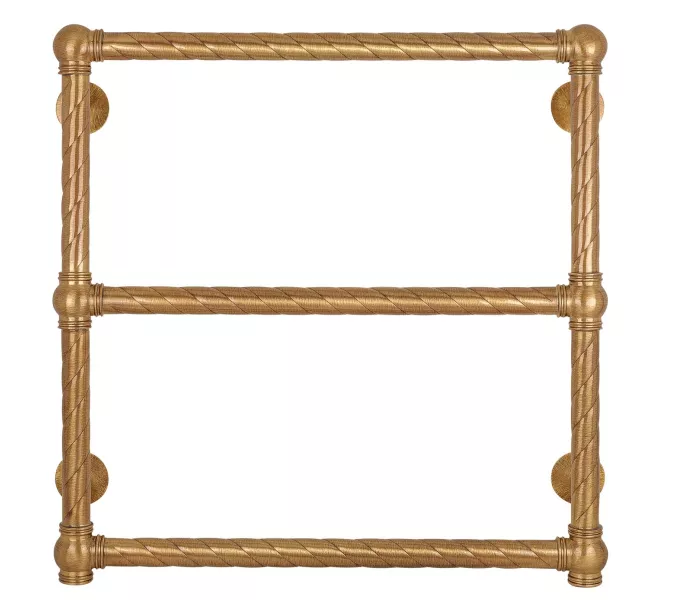 Полотенцесушитель латунный Secado Фалерони 1 Trenza водяной, бронза, Выбрать размер: 40х60