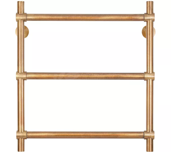 Полотенцесушитель латунный Secado Флоренция 2 водяной, бронза, Выбрать размер: 40х60