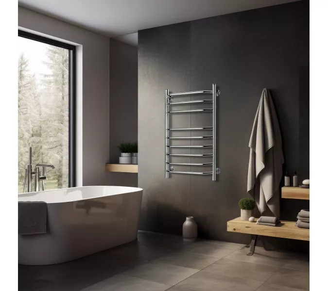 Полотенцесушитель Secado Агата 5 электрический L/R хром, Выбрать размер: 60х40, Ориентация: левая, изображение 2