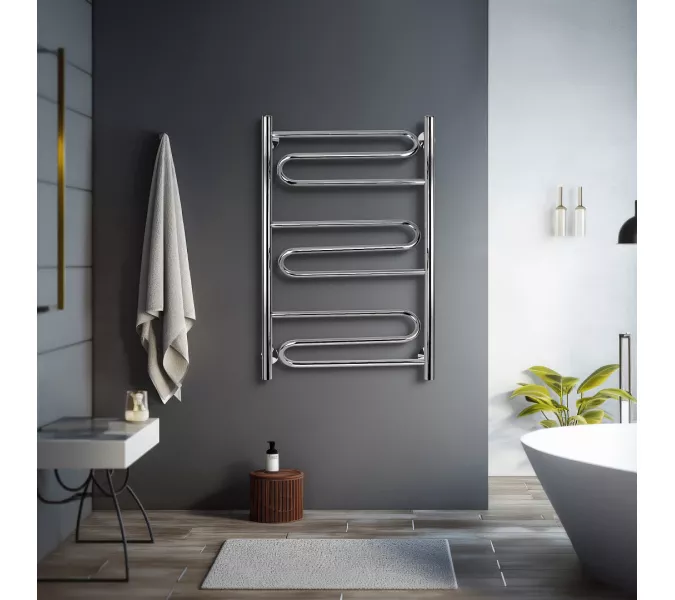 Полотенцесушитель Secado Валенсия 1  электрический L/R хром, Выбрать размер: 40х60, Ориентация: левая, изображение 2