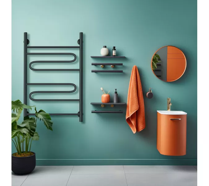 Полотенцесушитель Secado Валенсия 3 электрический L/R  хром, Выбрать размер: 40х60, Ориентация: левая, изображение 3