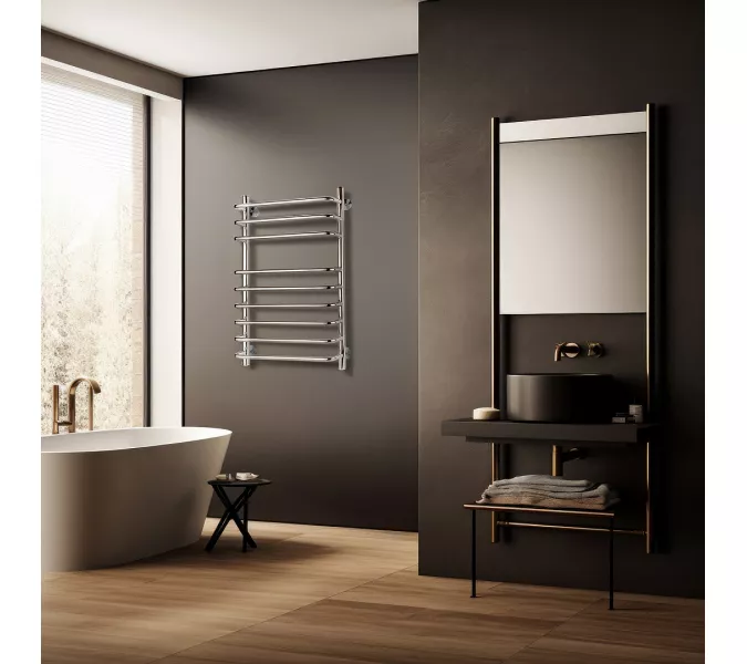 Полотенцесушитель Secado Мерида 5  электрический L/R  хром, Выбрать размер: 40х60, Ориентация: левая, изображение 2