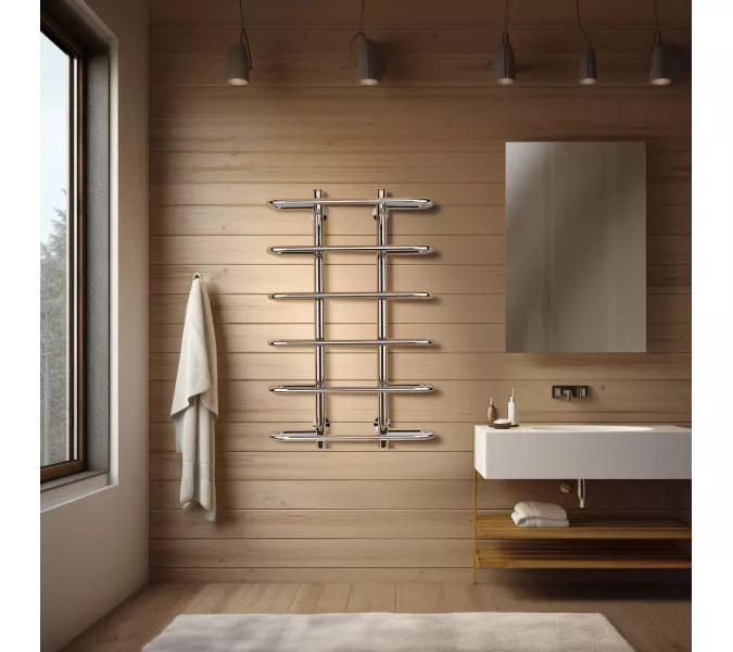 Полотенцесушитель Secado Венеция 1 электрический L/R хром, Выбрать размер: 50х60, Ориентация: левая, изображение 2