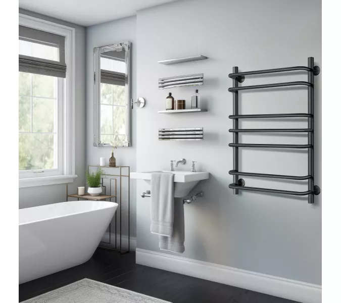 Полотенцесушитель Secado Мерида 2 электрический L/R хром, Выбрать размер: 40х60, Ориентация: левая, изображение 3