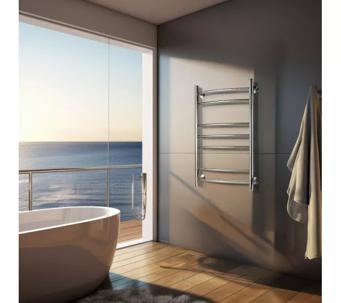 Полотенцесушитель Secado Милан 2 электрический L/R  хром, Выбрать размер: 40х60, Ориентация: левая, изображение 2