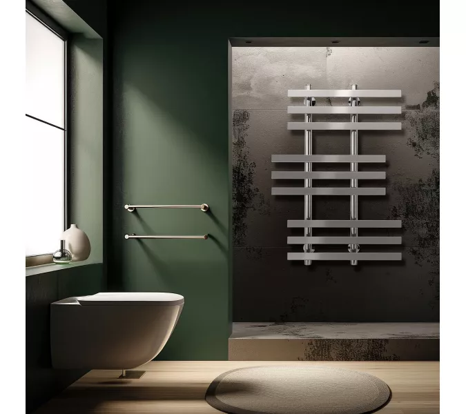 Полотенцесушитель Secado Понтида 6 электрический L/R  хром, Выбрать размер: 50х60, Ориентация: левая, изображение 2