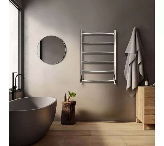 Полотенцесушитель Secado Милан 1 электрический L/R хром, Выбрать размер: 40х60, Ориентация: левая, изображение 3