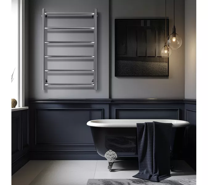 Полотенцесушитель Secado Триада 1 электрический L/R  хром, Выбрать размер: 40х60, Ориентация: левая, изображение 2