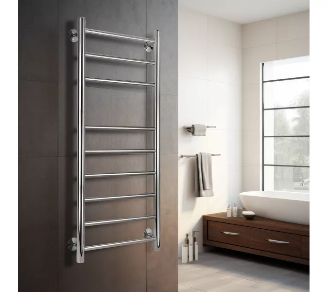 Полотенцесушитель Secado Триада 5  электрический L/R  хром, Выбрать размер: 40х60, Ориентация: левая, изображение 2