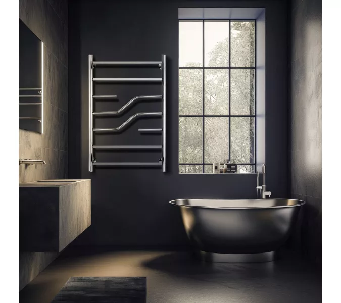 Полотенцесушитель Secado Риволи электрический L/R  хром, Выбрать размер: 40х60, Ориентация: левая, изображение 2