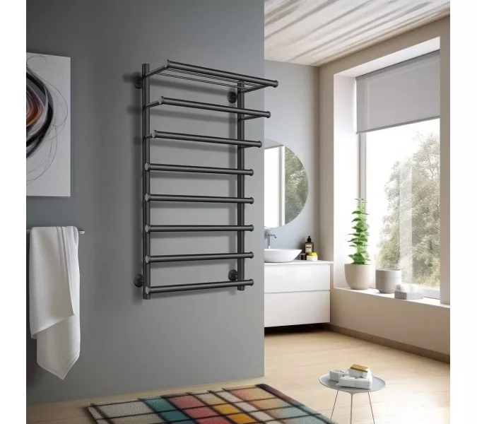 Полотенцесушитель Secado Турин 6 , электрический L/R хром, Выбрать размер: 50х60, Ориентация: левая, изображение 2