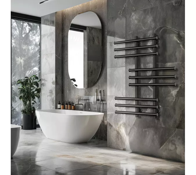 Полотенцесушитель Secado Турин 5  электрический L/R хром, Выбрать размер: 50х60, Ориентация: левая, изображение 3