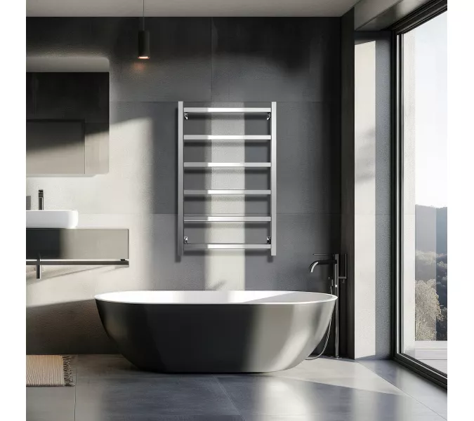 Полотенцесушитель Secado Корато 1 электрический L/R  хром, Выбрать размер: 40х60, Ориентация: левая, изображение 2