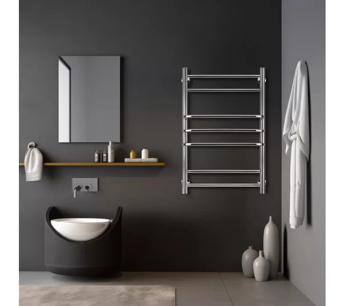 Полотенцесушитель Secado Триест электрический L/R хром, Выбрать размер: 40х60, Ориентация: левая, изображение 2