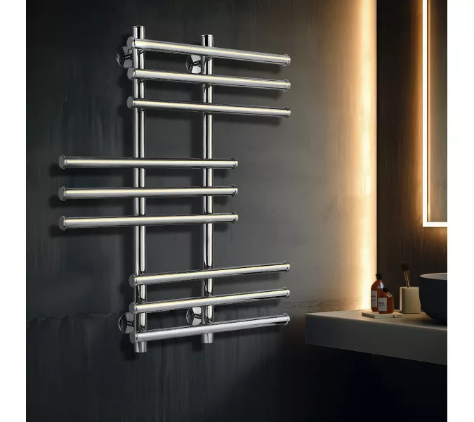 Полотенцесушитель Secado Турин 5  электрический L/R хром, Выбрать размер: 50х60, Ориентация: левая, изображение 2