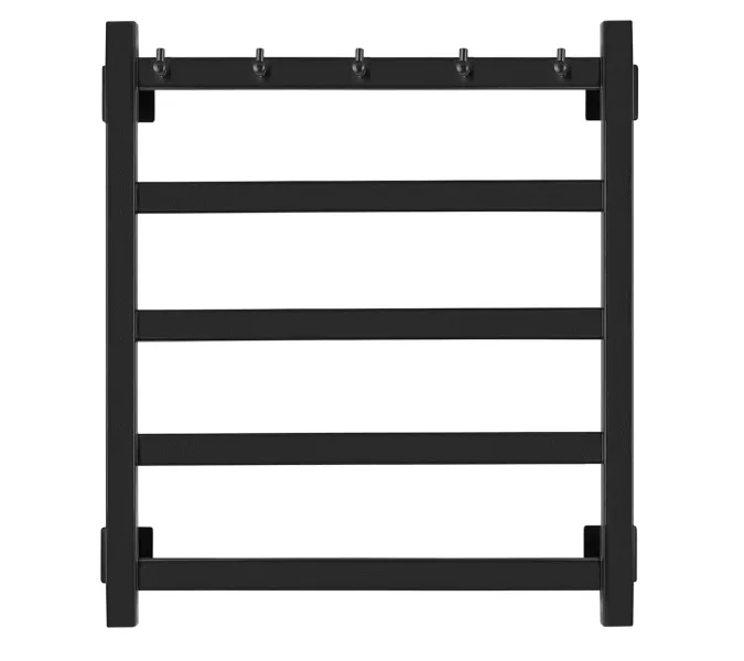 Полотенцесушитель Secado Корсико 1 К , с крючками, электрический L/R  черный матовый, Выбрать размер: 40х60, Ориентация: левая