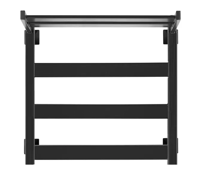 Полотенцесушитель Secado Комано 1 СП , с полочкой, электрический L/R черный матовый, Выбрать размер: 40х60, Ориентация: левая