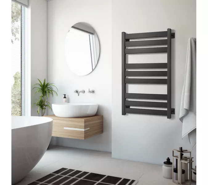 Полотенцесушитель Secado Комано 3  электрический L/R черный матовый, Выбрать размер: 40х60, Ориентация: левая, изображение 2