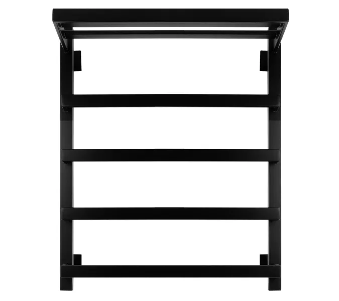 Полотенцесушитель Secado Корсано 1 СП , с полочкой , электрический L/R черный матовый, Выбрать размер: 40х60, Ориентация: левая