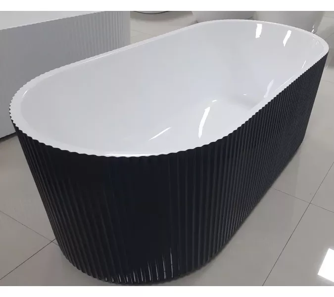 Ванна акриловая Frank F6103 White/Black  170х75, Выбрать цвет: Белый / Черный, изображение 6