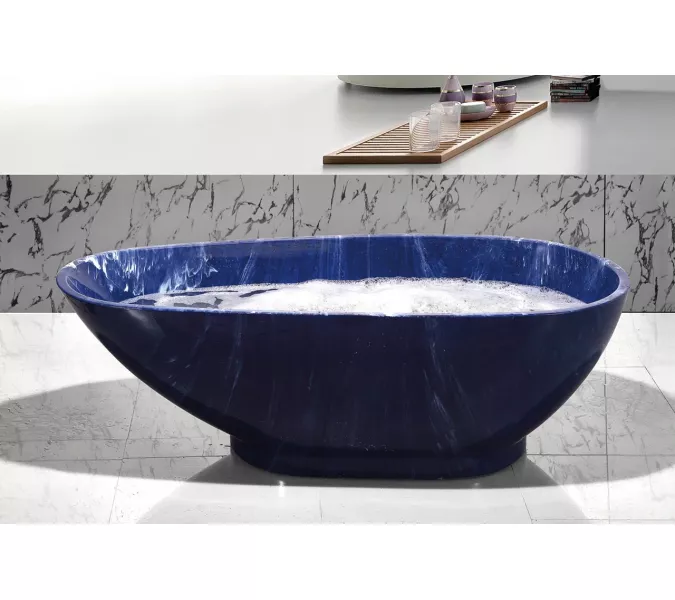 Ванна акриловая Frank F180 Морское свечение 180х85