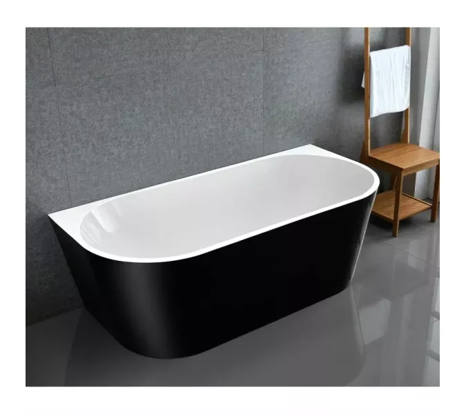 Ванна акриловая Frank F6163 White/Black 170х80, Выбрать цвет: Белый / Черный, изображение 5