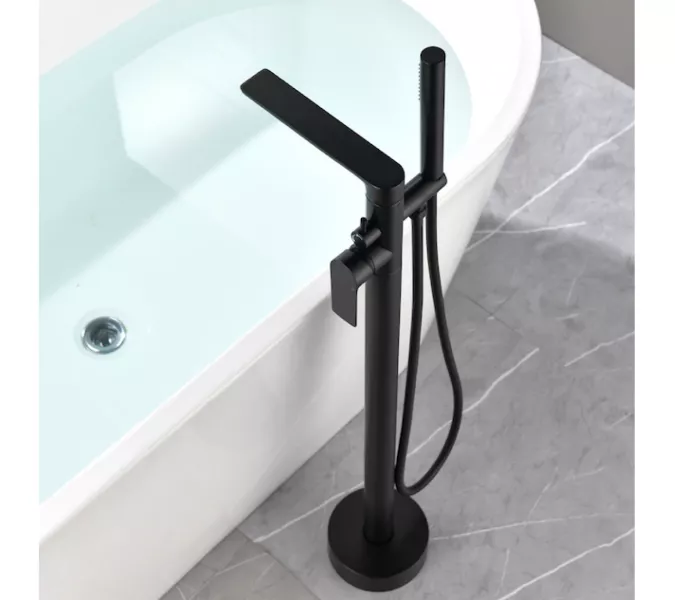 Напольный смеситель Frank F2066Black, Выбрать цвет: Черный матовый, изображение 2