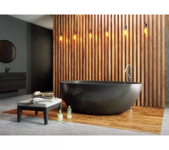 Ванна акриловая Frank F6123 Black/Black  170х81, Выбрать цвет: Чёрный, изображение 6