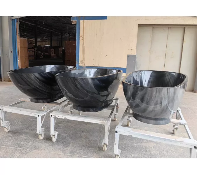 Ванна акриловая Frank F181 Обсидиан 180х85, изображение 4