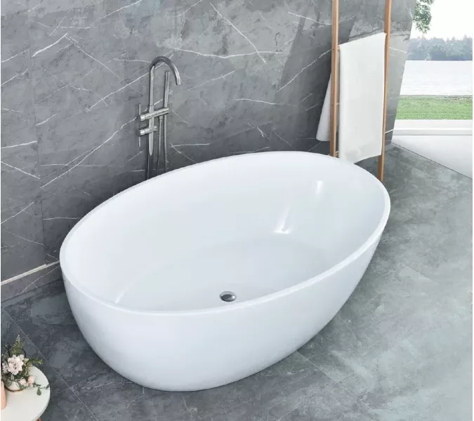 Ванна акриловая Frank F6139 отдельностоящая, изображение 5