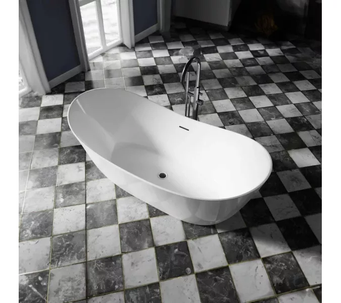 Ванна акриловая Frank F6107 White 170х75, Выбрать цвет: Белый, изображение 7