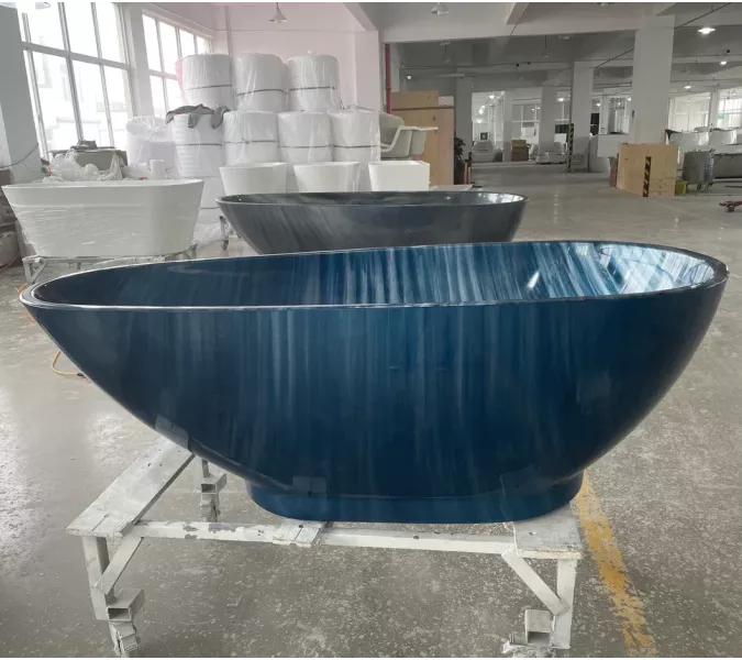 Ванна акриловая Frank F180 Морское свечение 180х85, изображение 4