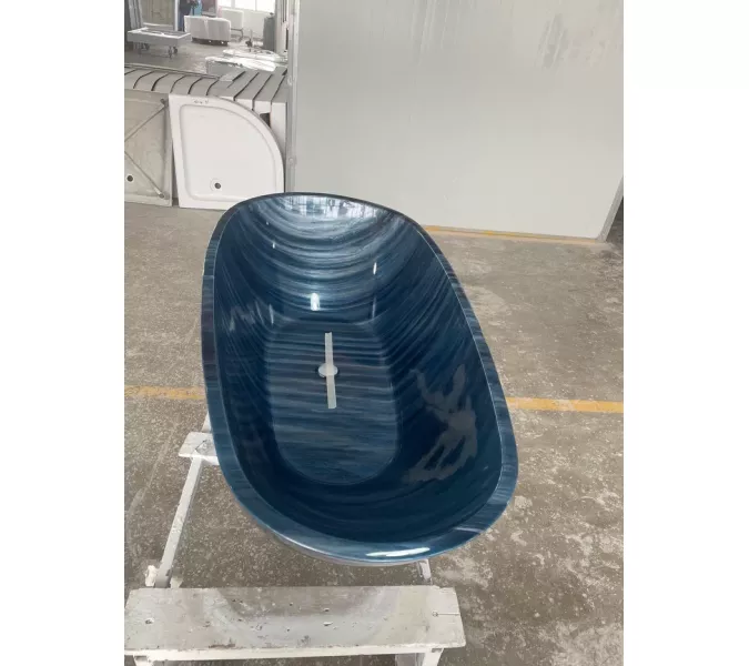 Ванна акриловая Frank F180 Морское свечение 180х85, изображение 5