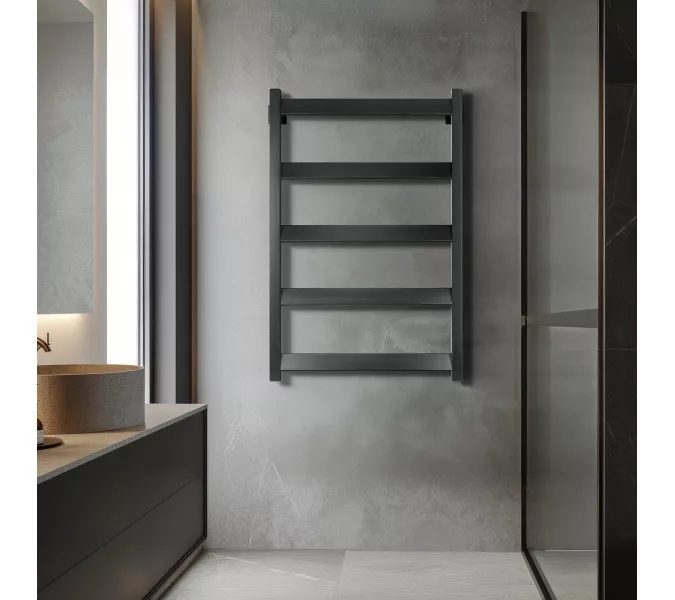 Полотенцесушитель Secado Комано Grado электрический L/R черный матовый, Выбрать размер: 40х60, Ориентация: левая, изображение 3