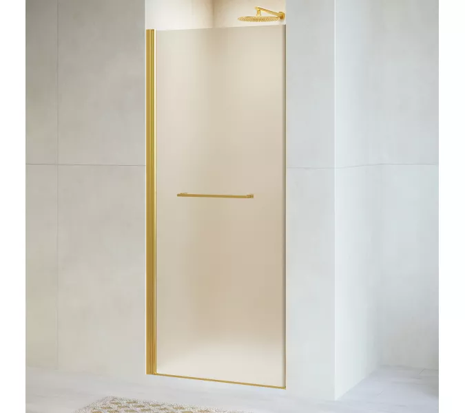 Душевая дверь RGW PA-103Gb матовое стекло, Цвет стекла: матовое, Цвет профиля (вариация): Золото, Выбрать размер: 90