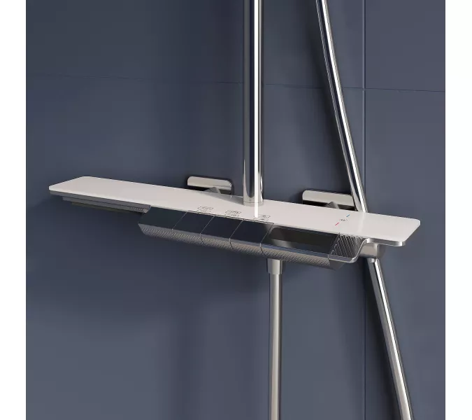 Душевая стойка  RGW SP-34 с термостатом, Выбрать цвет: Хром, изображение 10