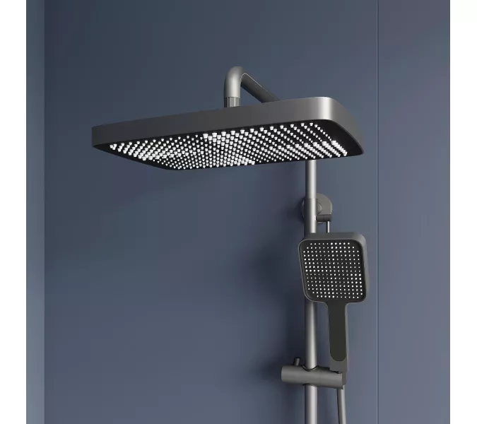 Душевая стойка RGW SP-34Gr с термостатом, Выбрать цвет: серый, изображение 4